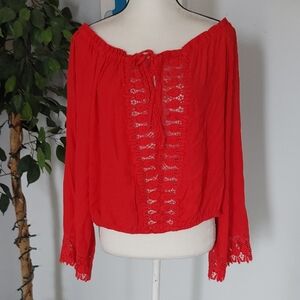 Wrangler Retro Crochet Top L